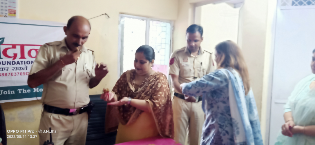 Raksha Bandhan Celebration with Delhi Police